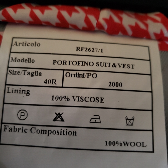 Stunning 3 piece brown/pink plaid men's suit. Designer Tiglio Rosso, 100% wool. - Picture 9 of 9